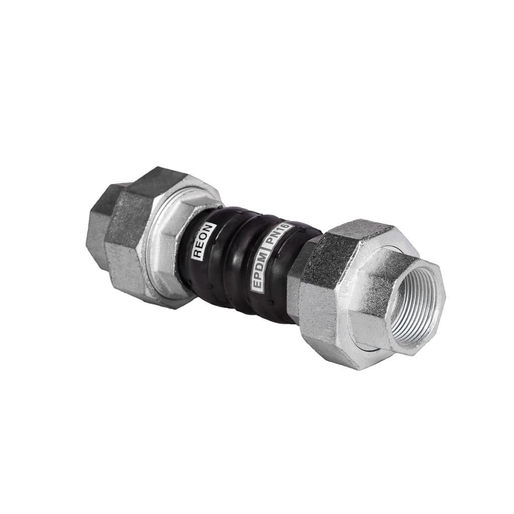 Гибкие вставки (виброкомпенсаторы) резиновые резьбовые REON тип RSV11 DN 20 PN16